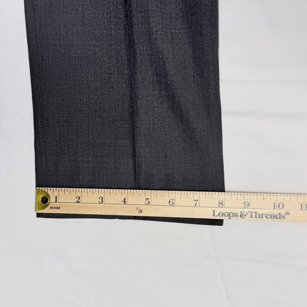 Jos A Bank Joseph Slim Fit Dress Pants Gray 38x32 Flat Front Professional Formal - Picture 9 of 9